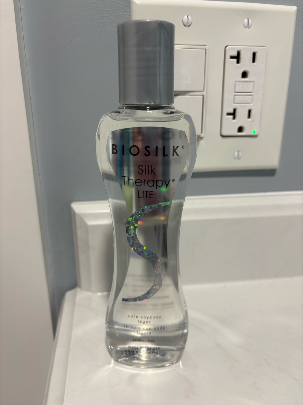 Biosilk Silk Therapy Lite Hair Oil - Clear Bottle with Silver Cap